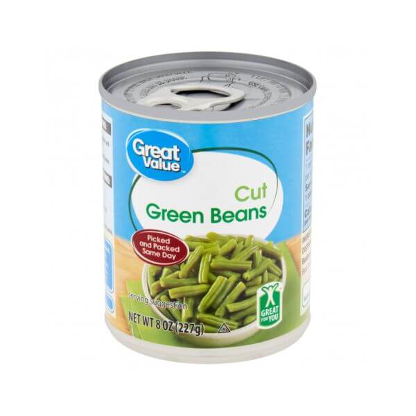 Habichuelas Tiernas Rebanadas (Enlatado 227 g GREAT VALUE). M’Center Habichuelas Tiernas Rebanadas (Enlatado 227 g GREAT VALUE). M’Center