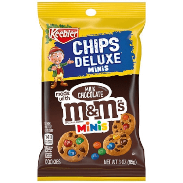 Keebler Chips Deluxe Milk Chocolate M&M's Chocolate Cookies 6 Paquetes
