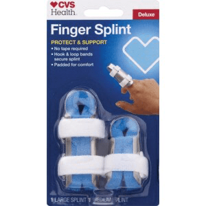 CVS Health Finger Splint Deluxe Aluminum/Foam CVS Health Finger Splint Deluxe Aluminum/Foam