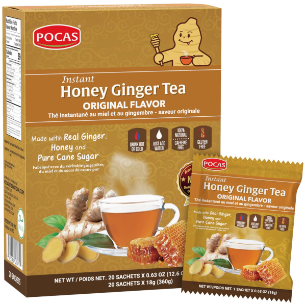 Pocas Honey Ginger té instantáneo en polvo Pocas Honey Ginger té instantáneo en polvo